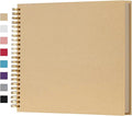 potricher 12 x 12 Inch Large DIY Scrapbook Photo Album 80 Pages Thick Kraft by potricher