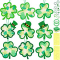 40PCS St. Patricks Day Crafts Bulk: Paper Shamrock Suncatchers, Saint Patrick's by Renbuzhu
