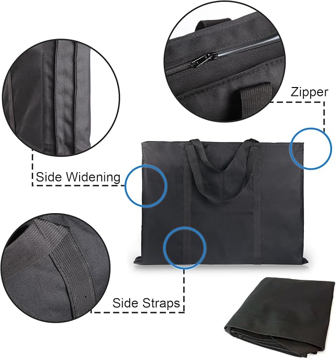 JJRING Dacron Light Weight Art Portfolio Bag, and Drawing - Image 4