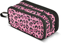 Hot Pink Black Leopard Print Pencil Case Box Boys Girls Large Pencil Pouch by BOENLE-WELCOMEYOURCOMING