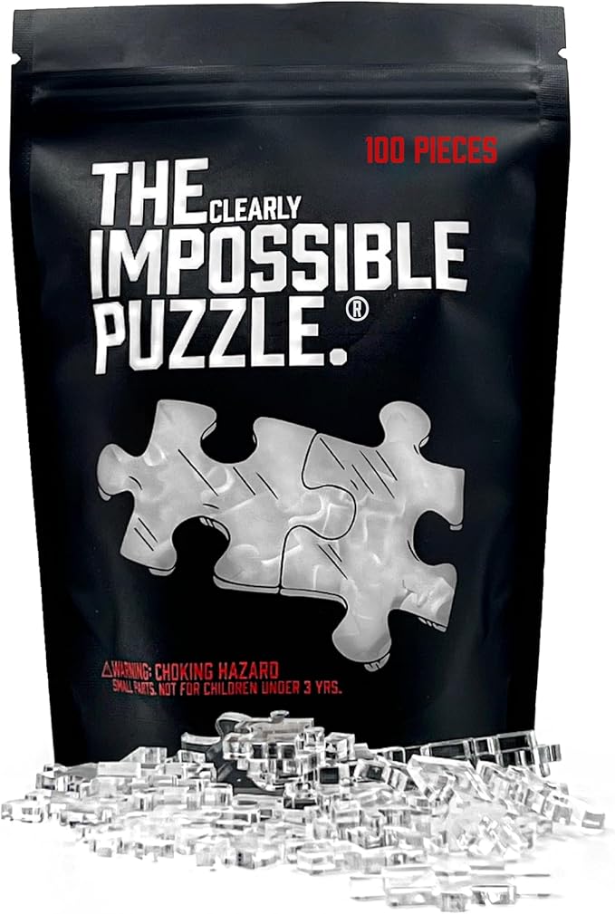 The Clearly Impossible Puzzle 100, 1000 Pieces Hard Puzzle by CM+Originals