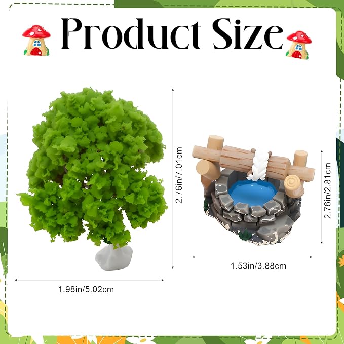45 Pcs Fairy Garden Accessories Miniatures Garden Kit - Image 6
