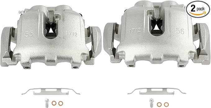 SCITOO 19B3257 19B3256 Front Left & Right Disc Brake Calipers w/Bracket Fit For Mercedes-Benz For E350 2006-2009,For Mercedes-Benz For R500 2006-2007, Double Pistons