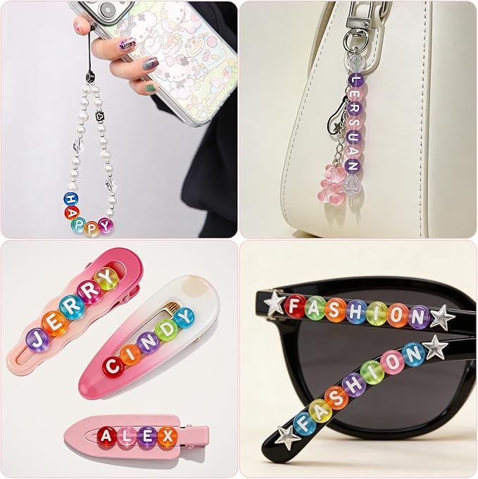 SUTOUG 1000PCS Colourful Letter Beads - Image 7