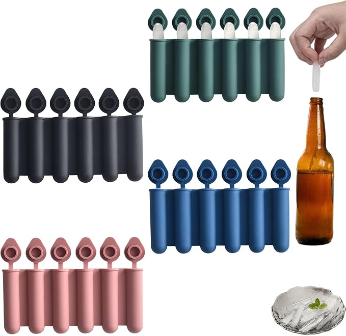 Silicone 6-Cavity Suppository Mold Ice Cube Mold by Unknown