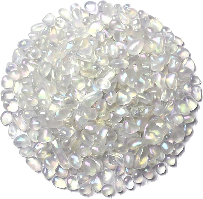WAYBER 1Lb/460g Irregular Sea Glass Stones Artificial Crystal Gem Pebbles by WAYBER
