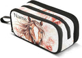 Custom Brown Horse Flower Pencil Case Box Boys Girls Personalized Name Large by BOENLE-WELCOMEYOURCOMING