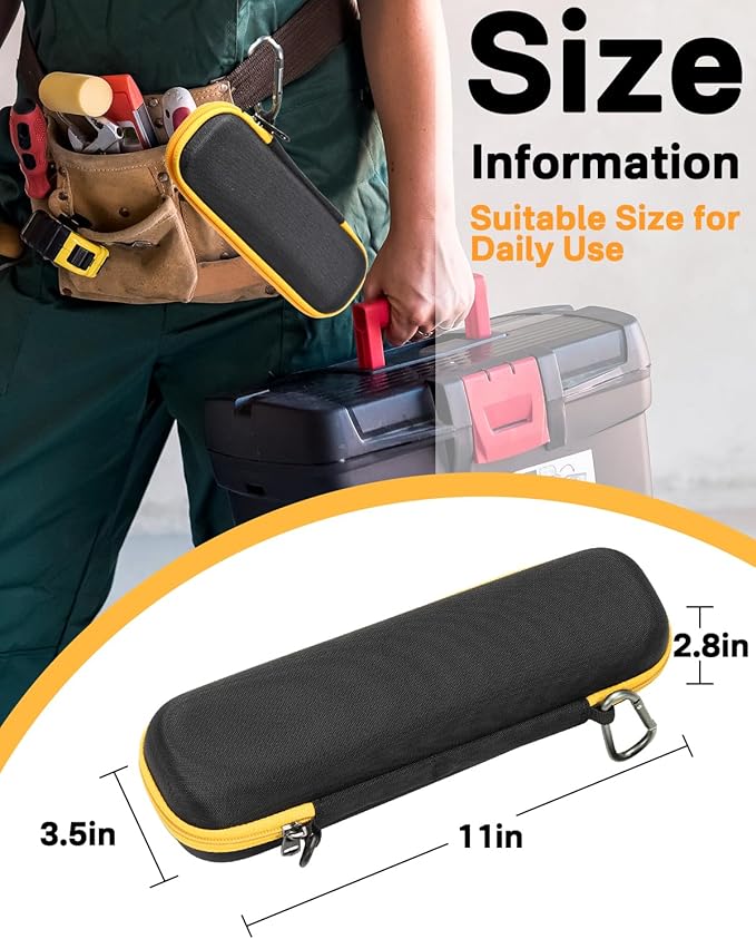 RAIACE Hard Carrying Case for Fluke T5-1000/T5-600 Electrical Voltage, Continuity and Current Tester - Black