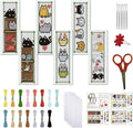FREEBLOSS 6 Set Cross Stitch Bookmark Kit Counted Cross Stitch Kit Embroidery by FreeandCreativeCraftsArt