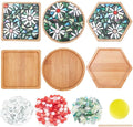 WEBEEDY 3 Styles DIY Mosaic Craft Kit Easy to Make DIY Flower Mosaic Bamboo by WEBEEDY