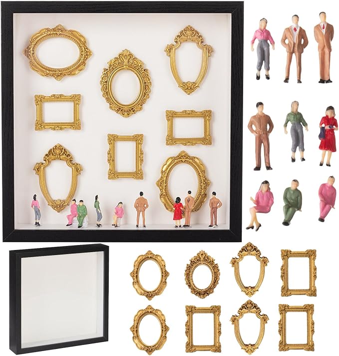 Lineshading DIY Mini Silhouette Shadow Box Museum Frame Kit by Lineshading