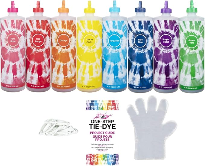 Tulip One-Step Tie-Dye Kit Block Party 16oz 8 Color Tie Dye, As Detailed - Image 2