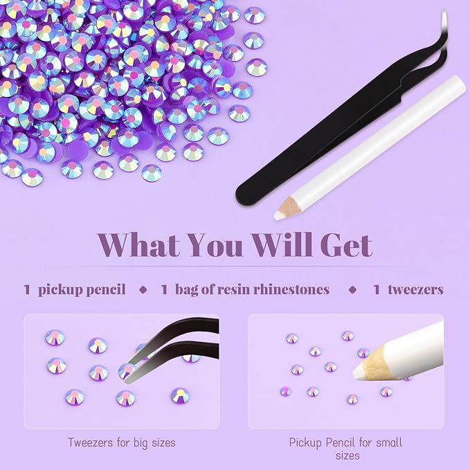 6000PCS 4mm Resin Jelly Rhinestones in Bulk, Bedazzling Flatback Crystals - Image 7