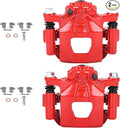 SCITOO 19-B2780A 19-B2781A Disc Brake Calipers Assembly with Bracket Red Fit For Nissan Altima 2007-2012,For Nissan Juke 2011-2017,For Nissan Maxima 2007-2008,For Nissan Sentra 2011-2012 2014-2016