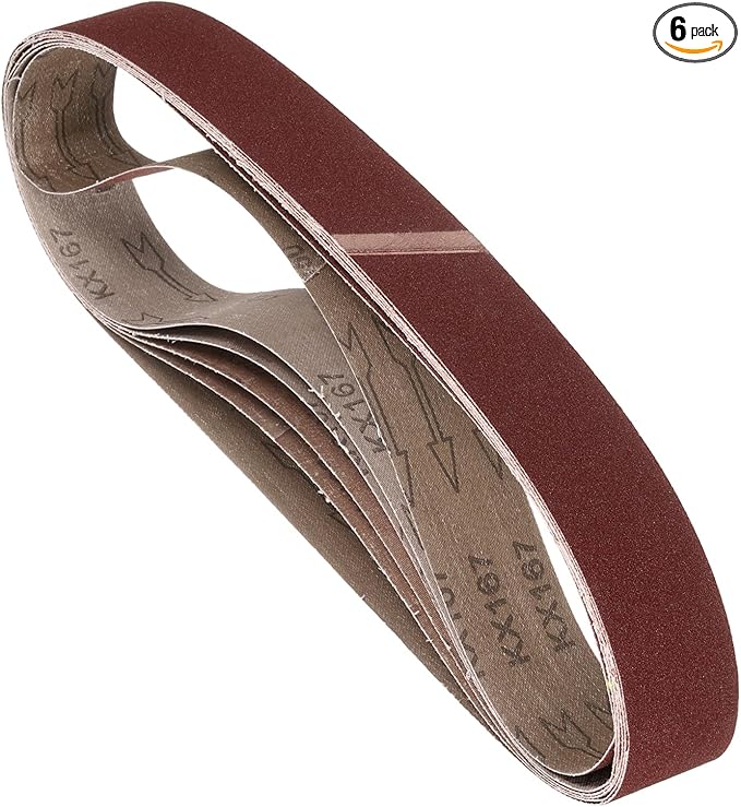 6 Pcs Sanding Belts 2 x 42 Inch 150 Grit Aluminum Oxide Abrasive Sandpaper for Belt Sander Metal Grinding Wood Working Weld Rust Removal