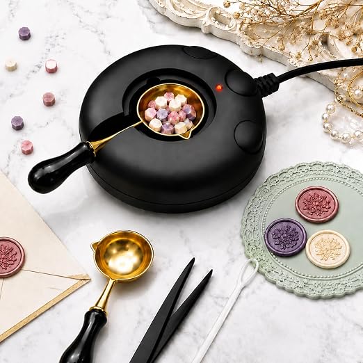 Black Electric Wax Seal Warmer for Melting Wax Beads DIY Wax Seal Stamp Craft by Unknown