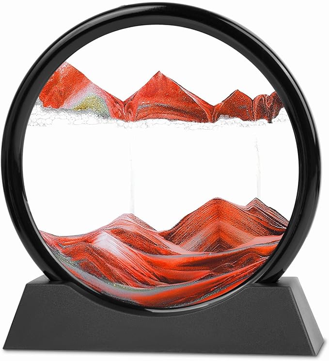 Meeitec Moving Sand Art, 3D Liquid Motion Deep Sea Sandscape Color Quicksand by Meeitec