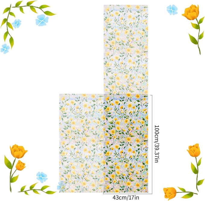 Bloss Flowers Window Privacy Film, Sunroof Decal - Image 3