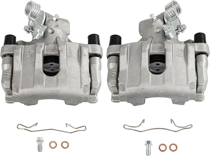SCITOO 19B6284B 19B6285B Rear Left & Right Disc Brake Calipers Assembly w/Bracket For Ford For EcoSport 2018-2020,For Ford For Focus 2012-2018