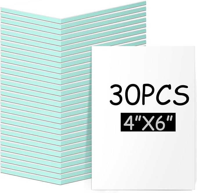 Frienda 30 Pack 4"x6" Rubber Stamp Carving Blocks Bulk Rubber Carving Linoleum by Frienda