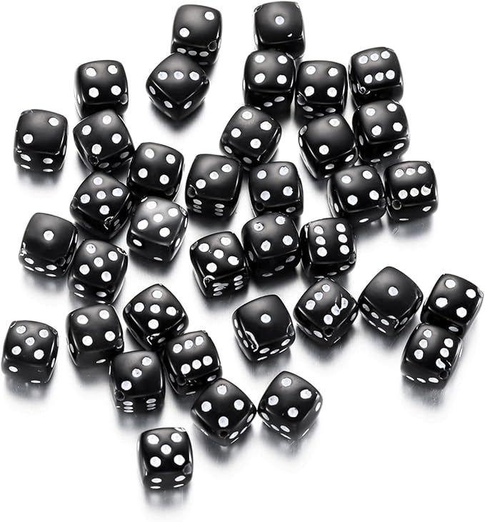 120PCS Red Dice Beads, Fun Beads - Image 5
