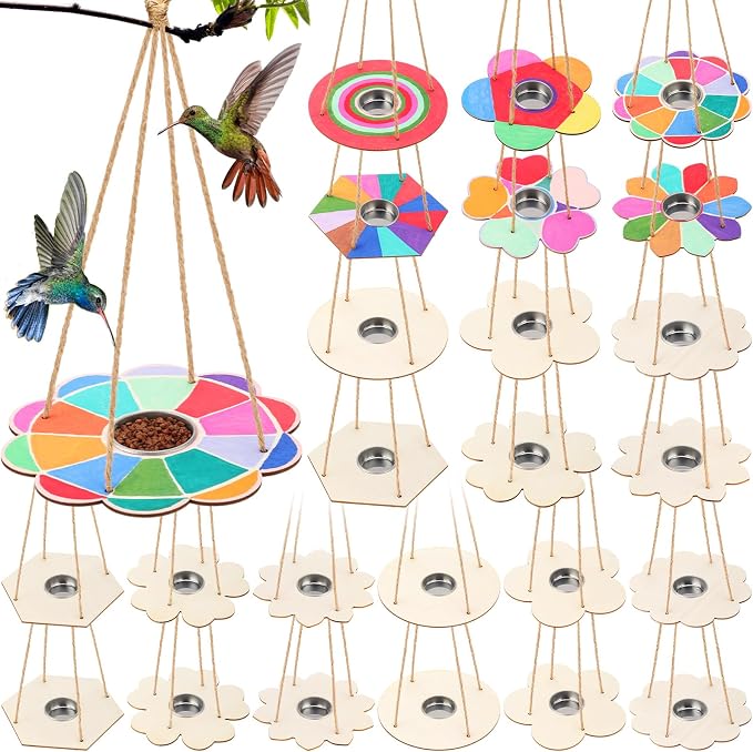 DoubleFill 18 Pcs Bird Feeder Craft Kits by DoubleFill