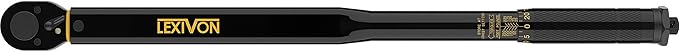 LEXIVON 1/2-Inch Drive Click Torque Wrench 25-250 Ft-Lb/33.9-338.9 Nm (LX-184)