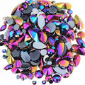 Mixed 1400pcs AB Colour Gems Jewels Flatback Rhinestones, Face Art Gem Jewel by Unknown