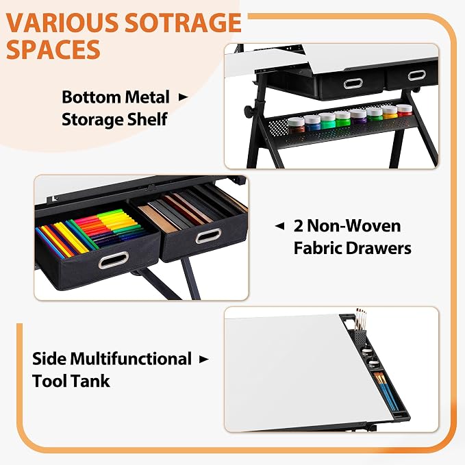 ZENY Adjustable Drafting Table - Image 4