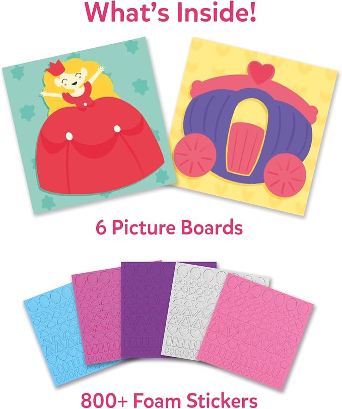 Skillmatics Foam Sticker Art Activity – Unicorns & Princesses - Image 2