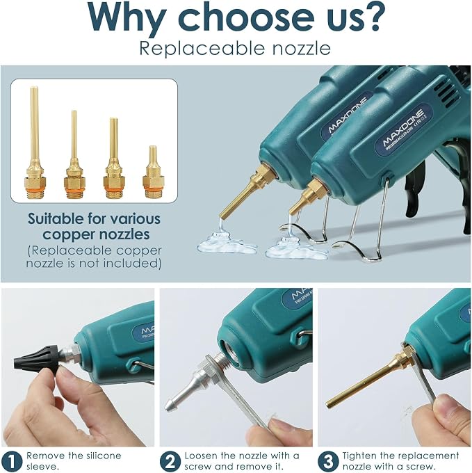 Fireproof 100W Hot Glue Gun Kit Glue Gun - Image 2
