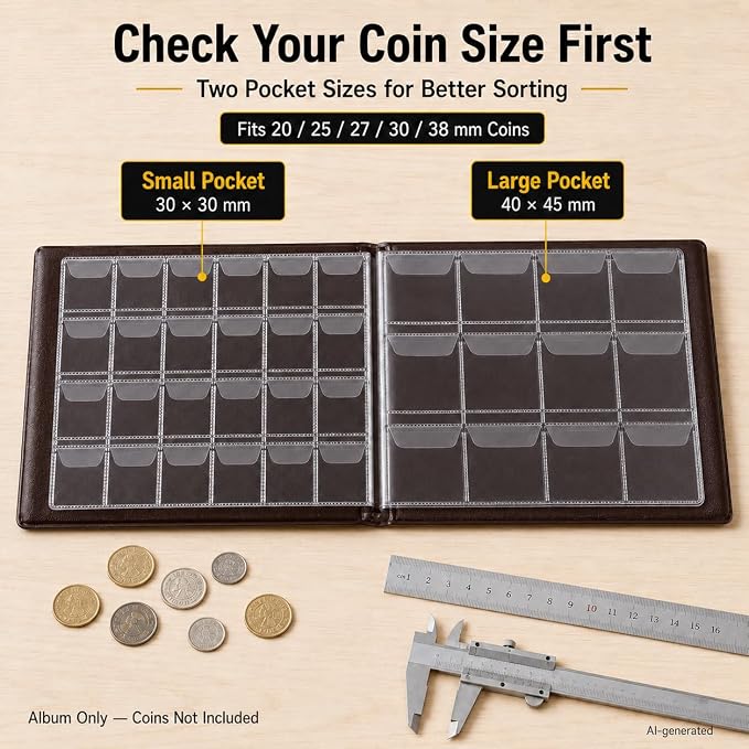 Coin Collection Supplies Holder Book - Image 8