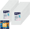Canvas Panels 8x10 Inch 60-Pack, 10 oz Primed 100% Cotton White Blank Small by Artkey
