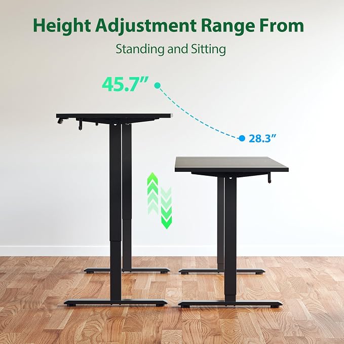 Agilestic Electric Standing Desk, 63 x 24 Inches Height Adjustable Desk - Image 9