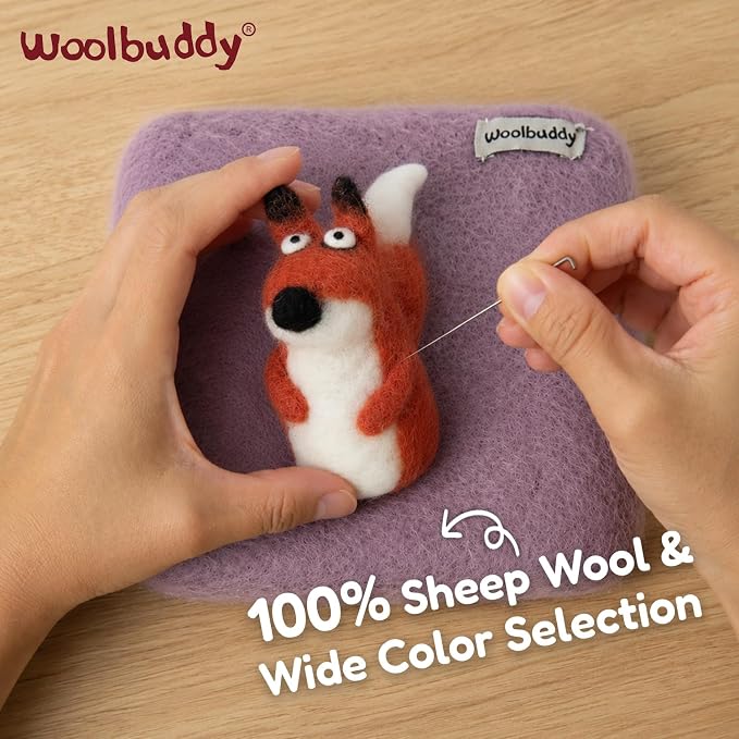 Woolbuddy Wool Felting Pad 6 x 6 x 1.5 Inch, Durable Needle Felting Mat - Image 2