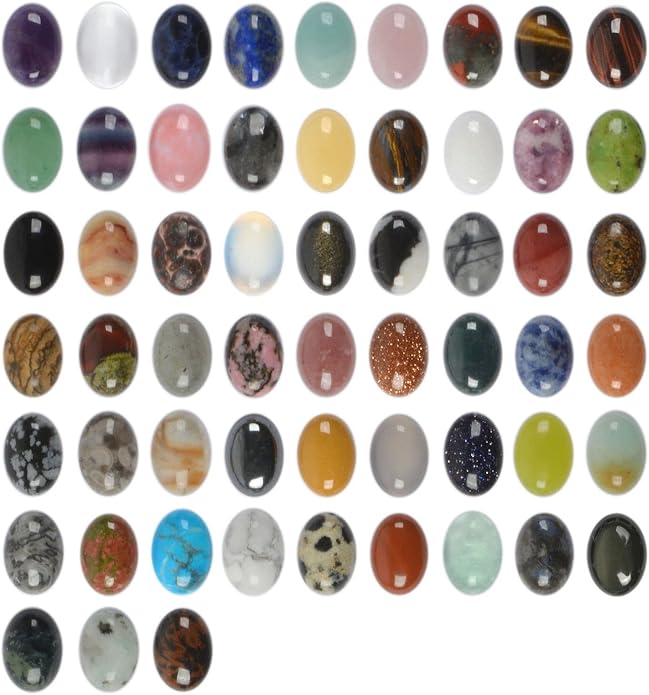 Wholesale Lot Multi-color Gemstone Round Oval Cab Cabochon by Justinstones
