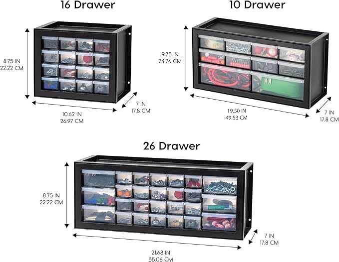 IRIS USA 16-Drawer Small Drawer Organizer, Made in USA, Stackable Teacher - Image 4