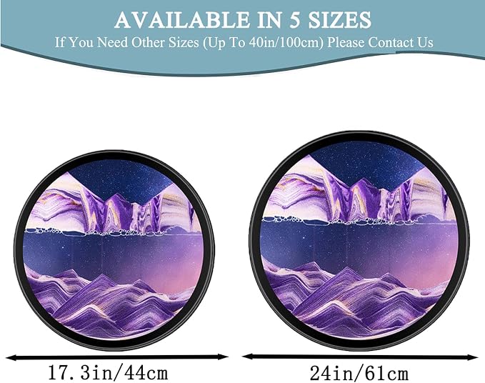 TNSLGHS Moving Sand Art, 3D Sand Art Liquid Motion Moving Sand wall Art Pictures - Image 3