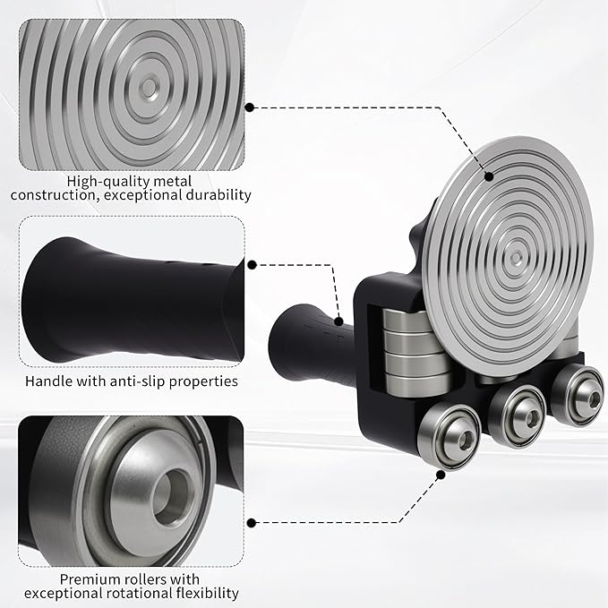 Circular Metal Bender, Compact Manual Metal Bending Machine, Sheet Metal Folding, Multi-Metal Compatible Bending Machine, Black