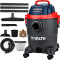 Stealth Wet/Dry Vacuum 5 Gallon, 5.5 Peak HP Shop Vacuum with Blower & Drain Port for Home, Garage, Car, Workshop,ECV05P2