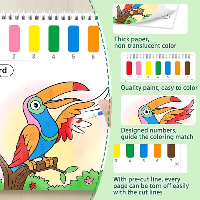 SOCOLER Paint with Water Coloring Books - Image 6