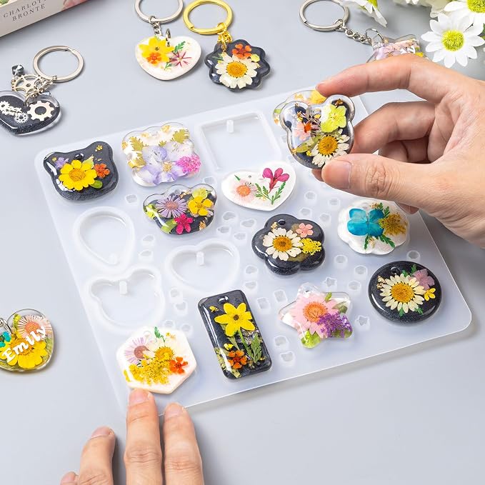 LET'S RESIN Keychain Resin Molds Silicone - Image 3