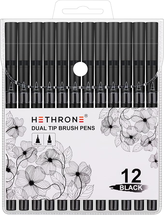 Hethrone Black Markers for Drawing - Image 6