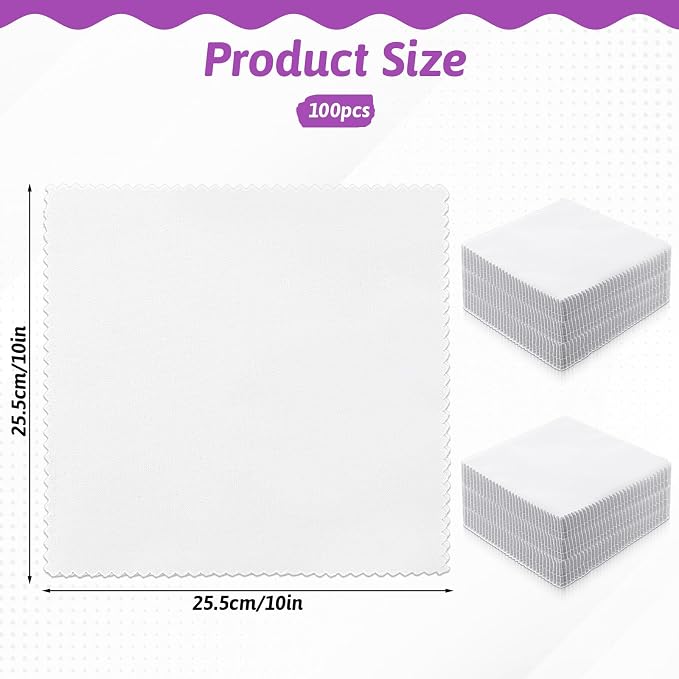 100 Pack 10-inch Cotton Fabric Squares, 10″ Precut Quilting Fabric Bundles - Image 3