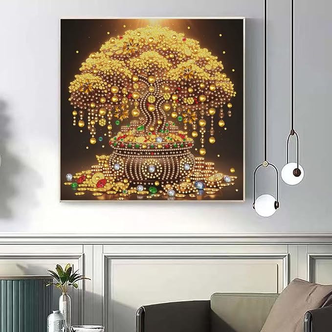 Money Tree Special Shape Diamond Art - Image 4