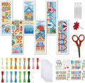 FREEBLOSS 6 PCS Cross Stitch Bookmark Kits by FreeandCreativeCraftsArt