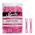 Sopoby 600PCS Heat Shrink Butt Connectors Red 22-18 AWG- Tinned Red Copper Marine Grade Butt Connectors - Wire Splice Connectors- Waterproof Electrical Connectors for Marine,Boat,Stereo