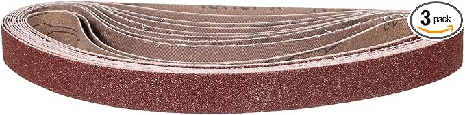1 x 30 Inch Sanding Belt, 3 Pcs 40 Grit Knife Sharpener Belts Work Sharpening for Belt Sander Knife Carving Tool Metal Working