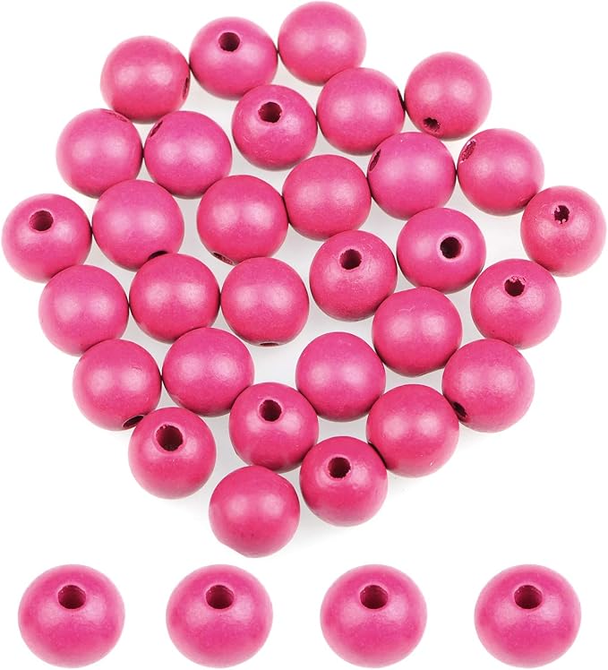 AD Beads Large Hole Wood Spacer Wooden Jewelry Making Bracelet Necklace by ADBeads