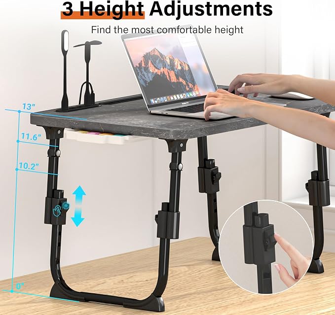 Lap Desk for Bed, Adjustable Laptop Desk - Image 2